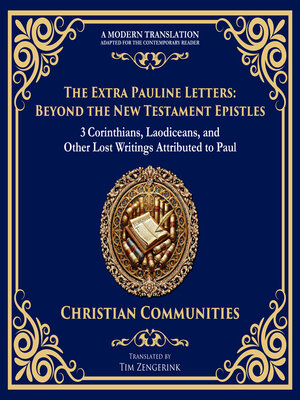 cover image of The Extra Pauline Letters